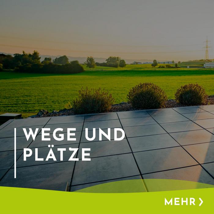 Menükachel mit Hinweis und Verlinkung zu Wegen und Plätzen