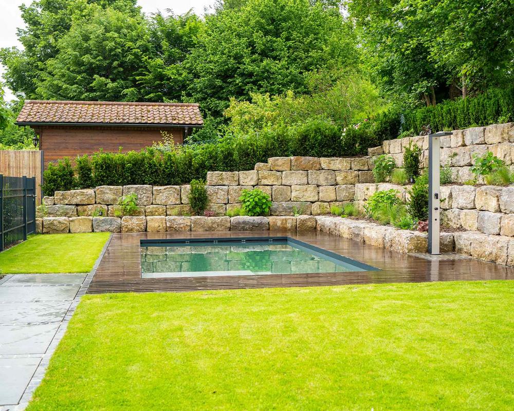 Bio Pool Biopool im Allgäu, Galabau, Garten- und Landschaftsbau: Schmids Garten
